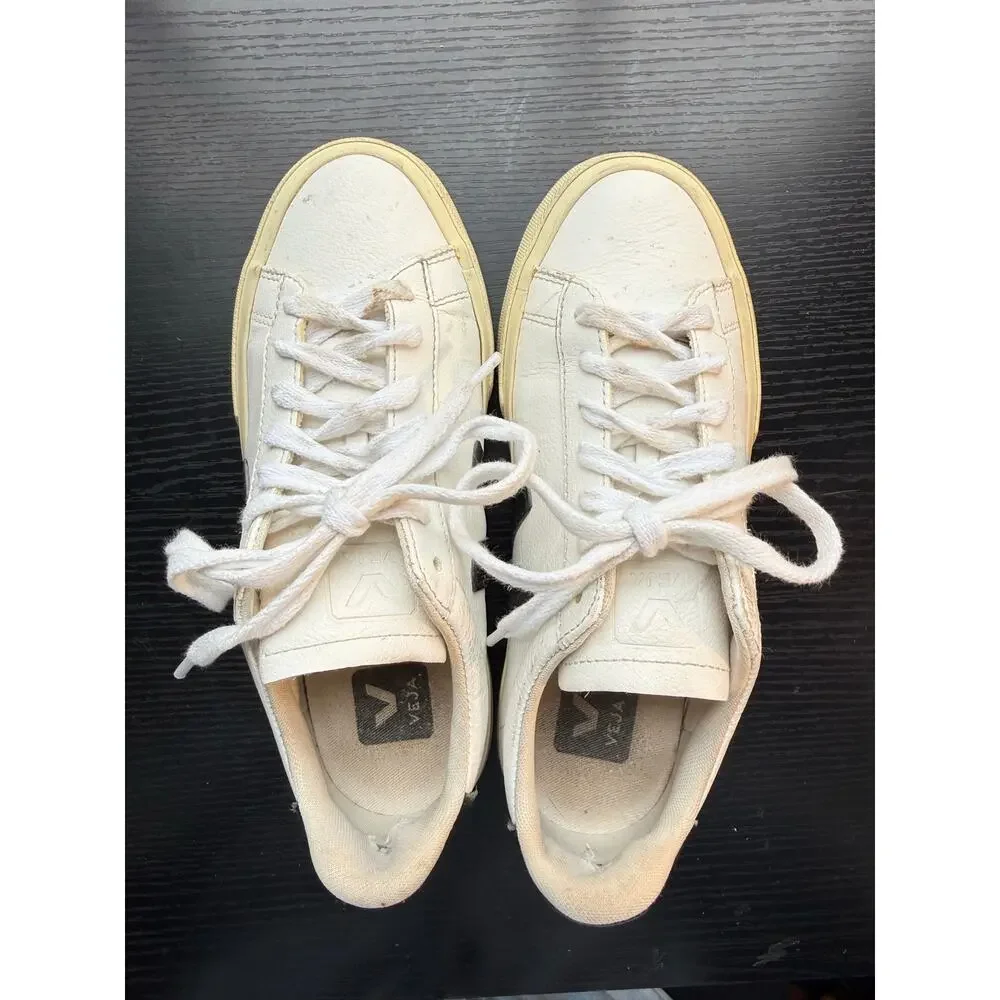 Veja Campo Extra White Black Leather Sneakers Women’s US 5 EU 36 Casual Shoes